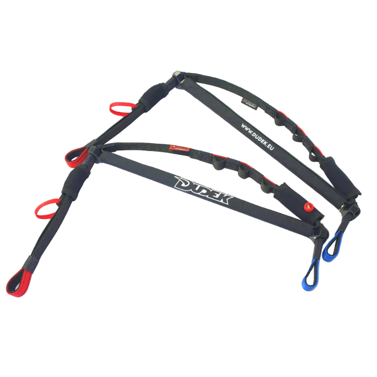 Black and red resistance band with 'Pulek' branding on a white background