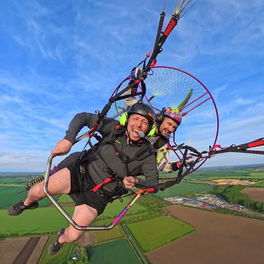 Swoop airsports tandem paramotor experience dudek orca 6 power2fly explorer